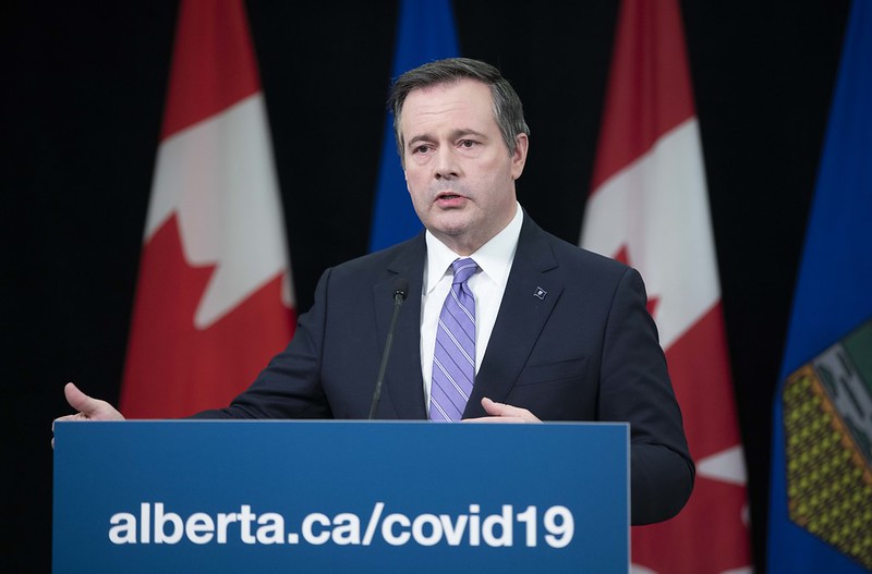 Alberta Premier Jason Kenney speaks in Edmonton April 22, 20202.