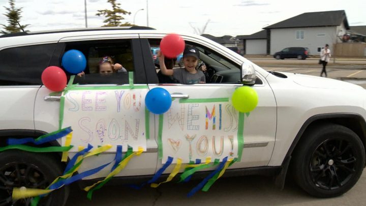 Decorated vehicles drove by Diamond House Care Home to spread joy to the residents.