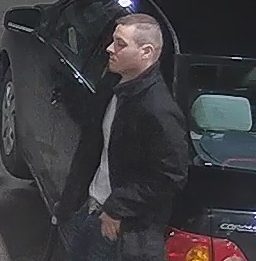 Police in LIndsay are looking to identify this suspect in a stole vehicle investigation.