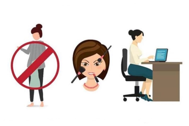 Malaysia's ministry of women posted this infographic online, encouraging women to dress up and not wear "home clothes" during coronavirus lockdowns.