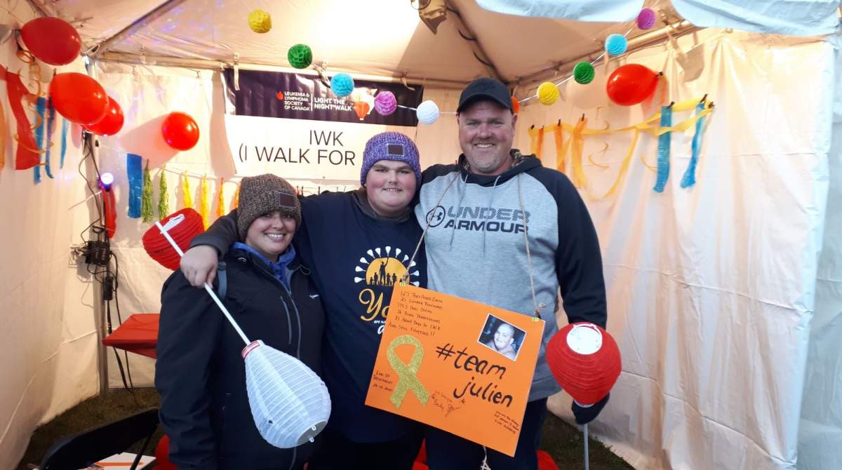 Elaine McGrath's son Julien was diagnosed with acute lymphoblastic leukemia in September 2018.