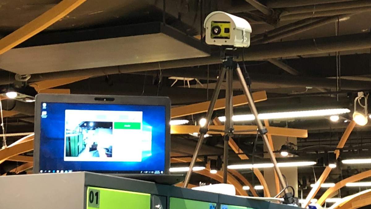 A startup, led by a former McMaster University grad, is using new technology to help monitor the  temperatures of willing customers coming into Nations Fresh Foods at Jackson Square during the coronavirus pandemic.