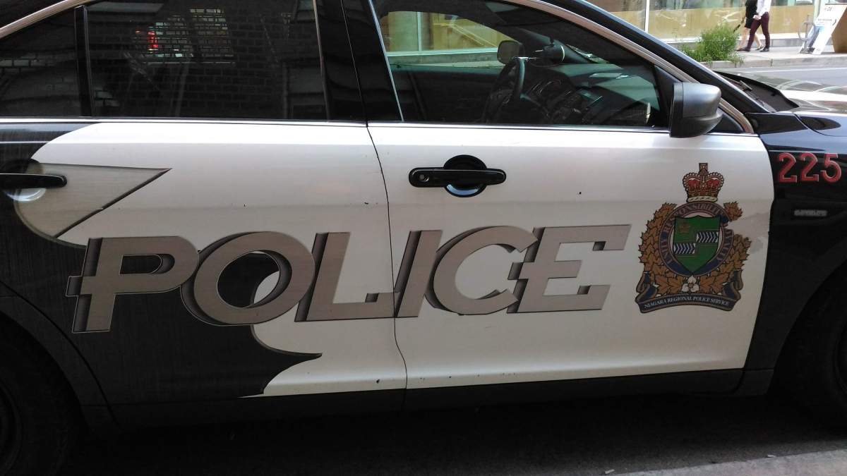 A Niagara regional police vehicle is pictured.