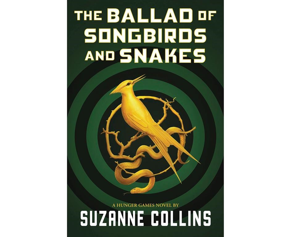 This cover image released by Scholastic shows "The Ballad of Songbirds and Snakes," a Hunger Games novel by Suzanne Collins, to be published on May 19.