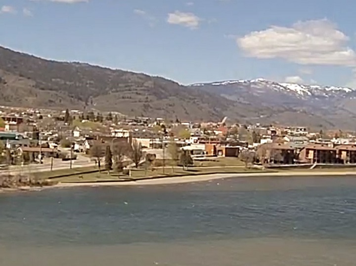 Weather conditions at Osoyoos, B.C., on Saturday, April 11, 2020.