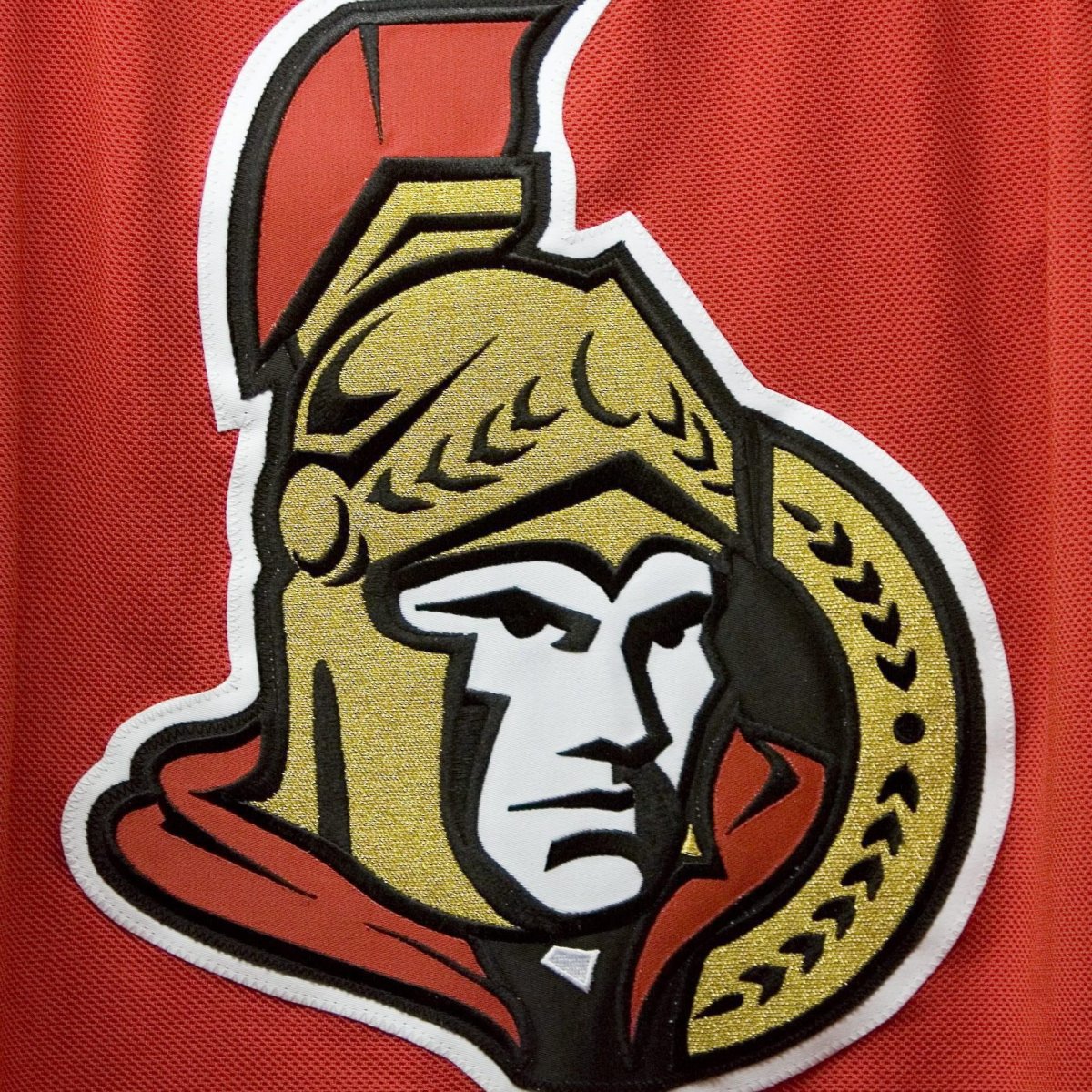 The new logo on the Ottawa Senators jersey is seen at its unveiling in Ottawa on Wednesday, Aug. 22, 2007. The Ottawa Senators say four additional members of the organization have tested positive for COVID-19, bringing the total to six.