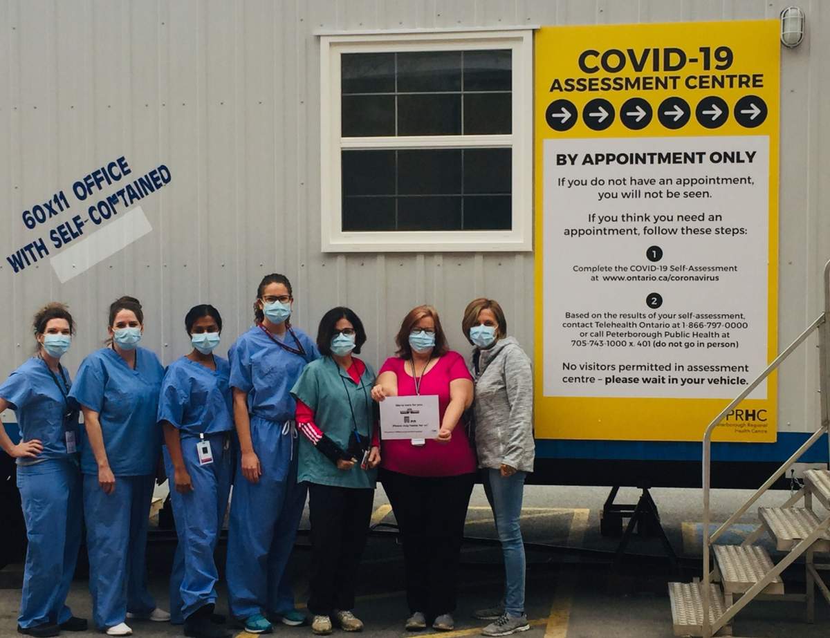 Peterborough Regional Health Centre's COVID-19 assessment centre.