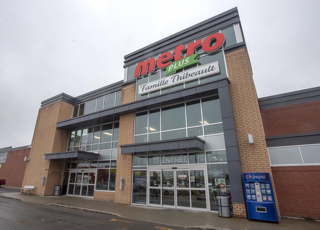 A Metro store is seen Monday, April 15, 2019 in Ste-Therese, Que., north of Montreal. Metro Inc. reported its second-quarter profit rose from a year ago and sales climbed as shoppers began stocking up due to the pandemic during the last two weeks of the period.