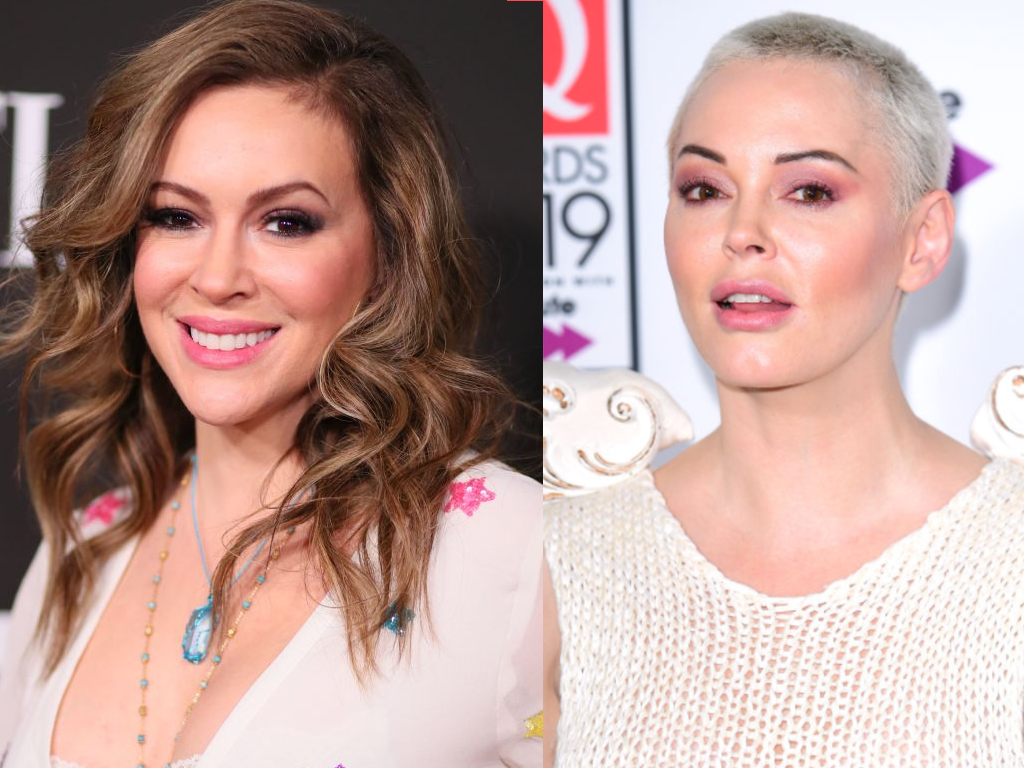 Rose McGowan called Alyssa Milano a "fraud" for supporting Joe Biden, the subject of a recently surfaced sexual assault allegation.