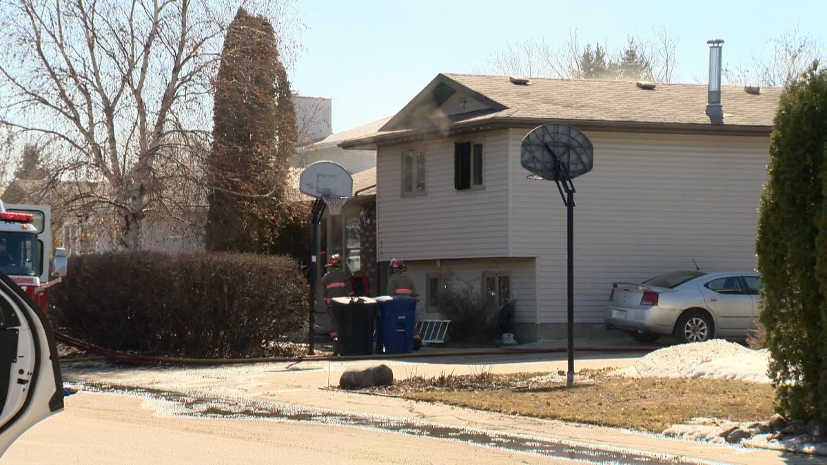 Saskatoon firefighters said smoke was coming from the house when they arrived, and they could feel “heavy heat.”.