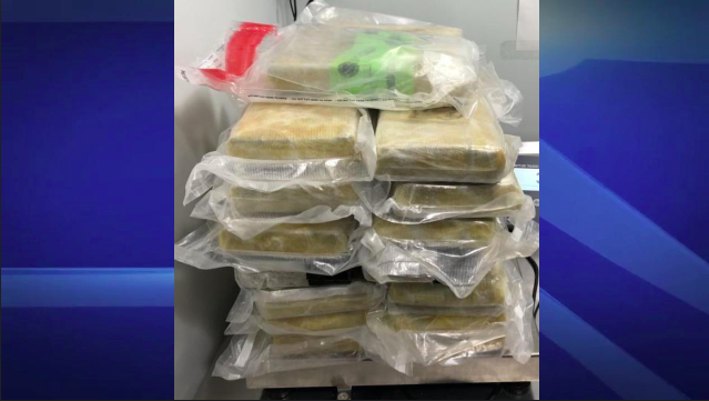 Photo provided by U.S. Customs and Border Protection shows suspected cocaine and fentanyl seized. 