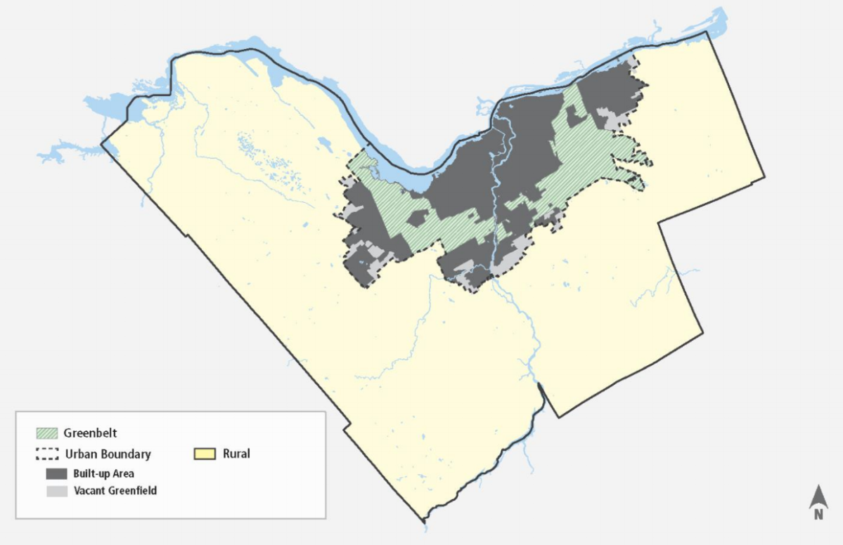 Ottawa's urban boundary