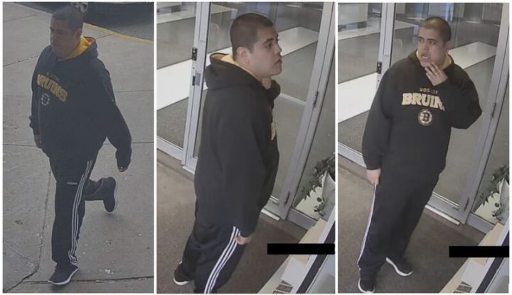 Police released these images of a suspect wanted in connection with an alleged sexual assault.