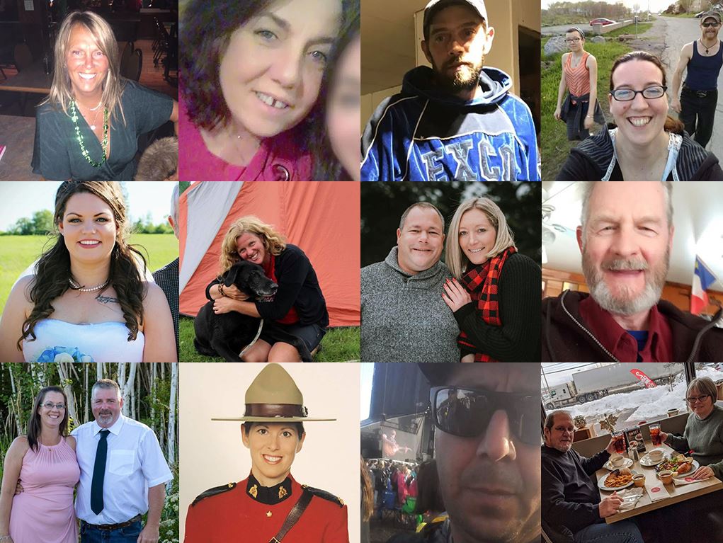 Some of the victims of the Nova Scotia shooting.
