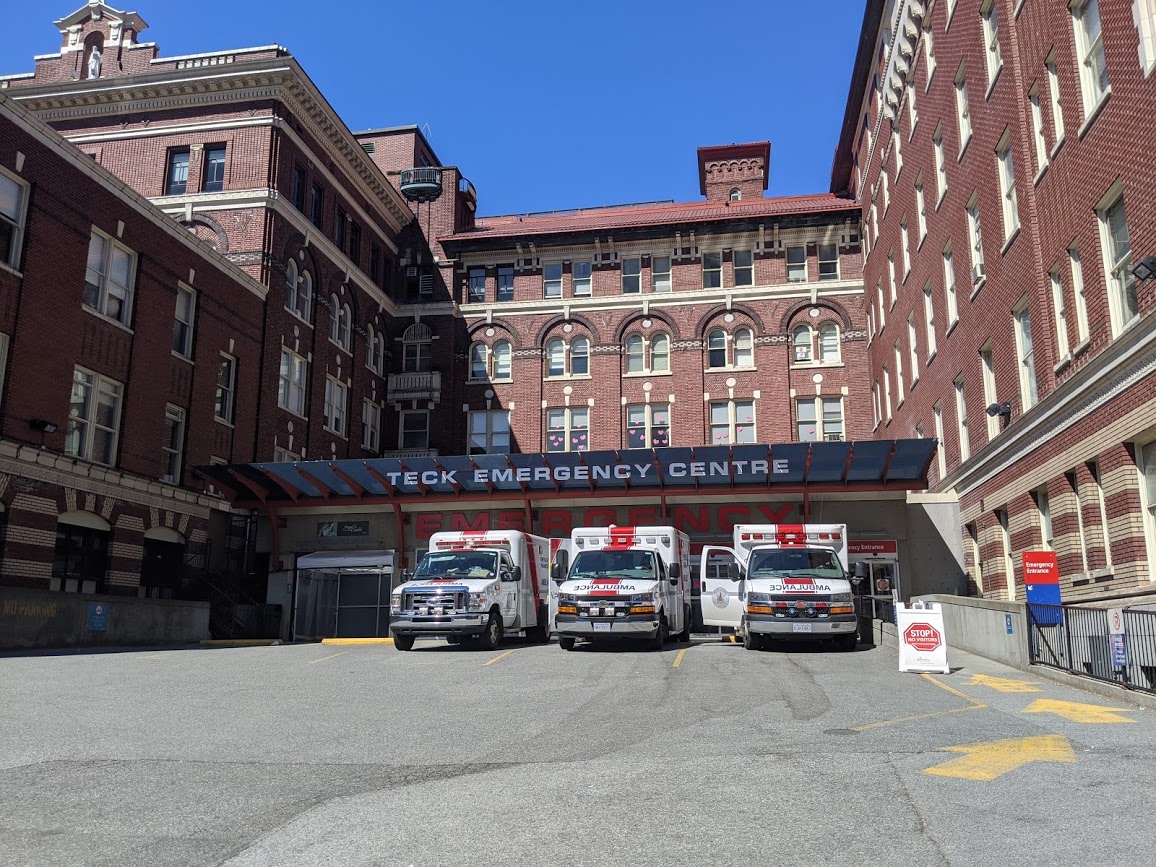 Police made an arrest following the theft of a van at St. Paul's Hospital.