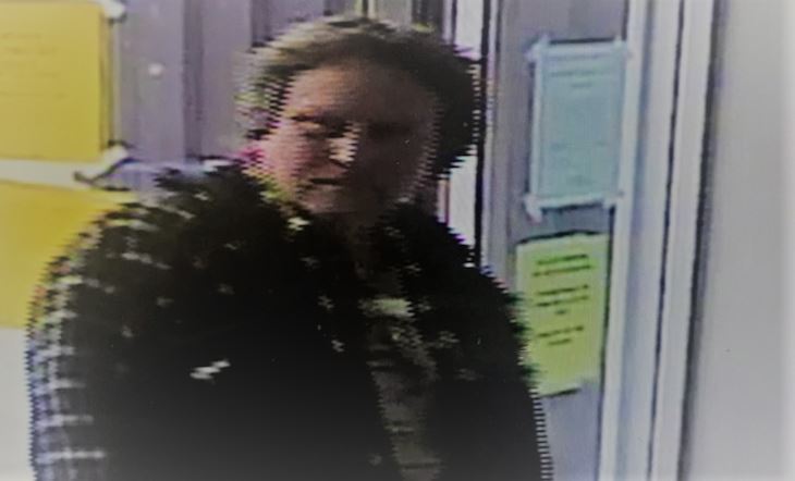 Police say video surveillance appears to show this man leaving a business in Dartmouth with a woman's wallet. 