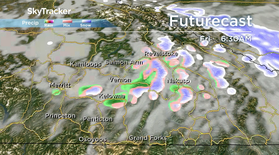 There is a slight chance of showers early in the day on Good Friday.
