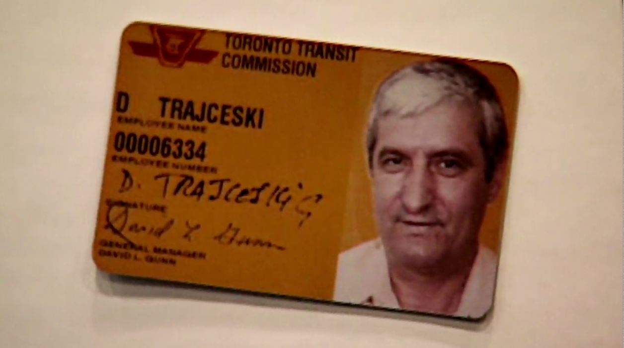 Dimitrija “Jimmy” Trajceski’s Toronto Transit Commission ID card.