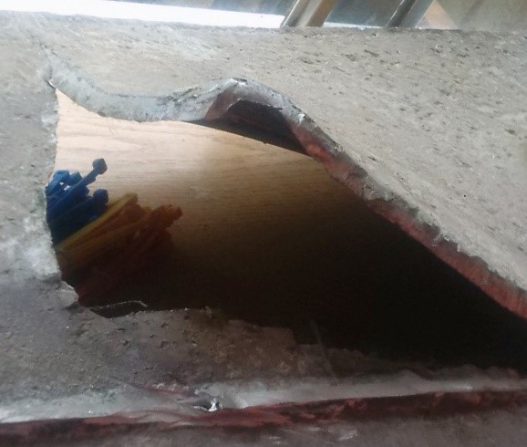 Damage to the boat can be seen here.