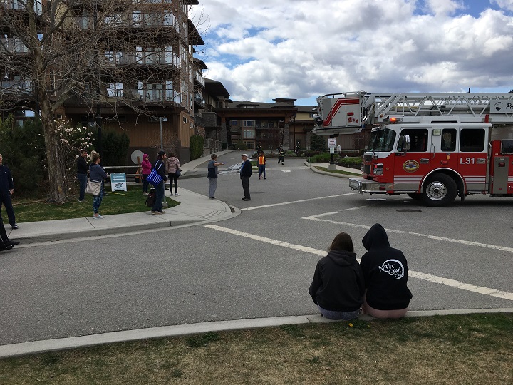West Kelowna Fire Rescue says the fire occurred in the spa area at The Cove Resort.