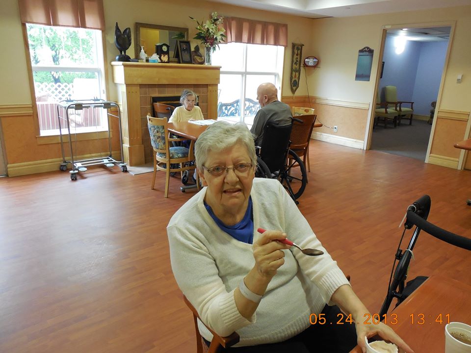 Wyonne Somers at McKenzie Towne continuing care home.