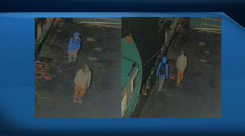 Police are looking for these two persons of interest in an arson and mischief investigation in Yarmouth. 