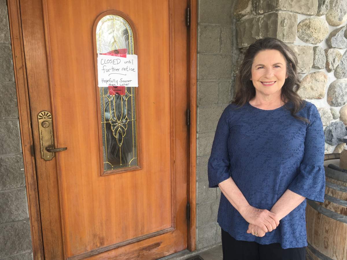 Zias Stonehouse restaurant owner Shannon Ferlitzza says this summer’s tourism season could look bleak in the Okanagan.