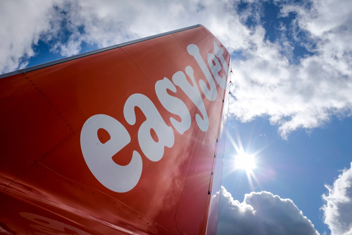 The tail of an easyJet plane at London Gatwick Airport in Gatwick, England,  Wednesday, March 28, 2018.THE CANADIAN PRESS IMAGES/Jeff McIntosh.