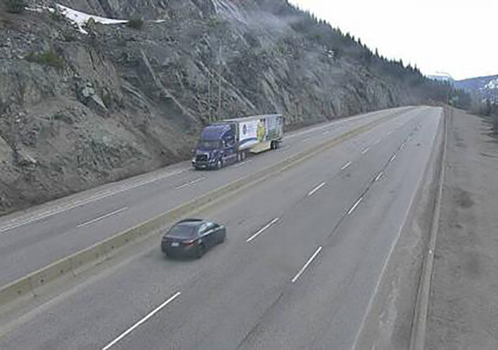 It’s clear sailing now, but there’s a chance snow could fall over the Coquihalla Highway starting Saturday night. The national weather service says a cold front will sweep across the Southern Interior and that snow levels will drop rapidly.
