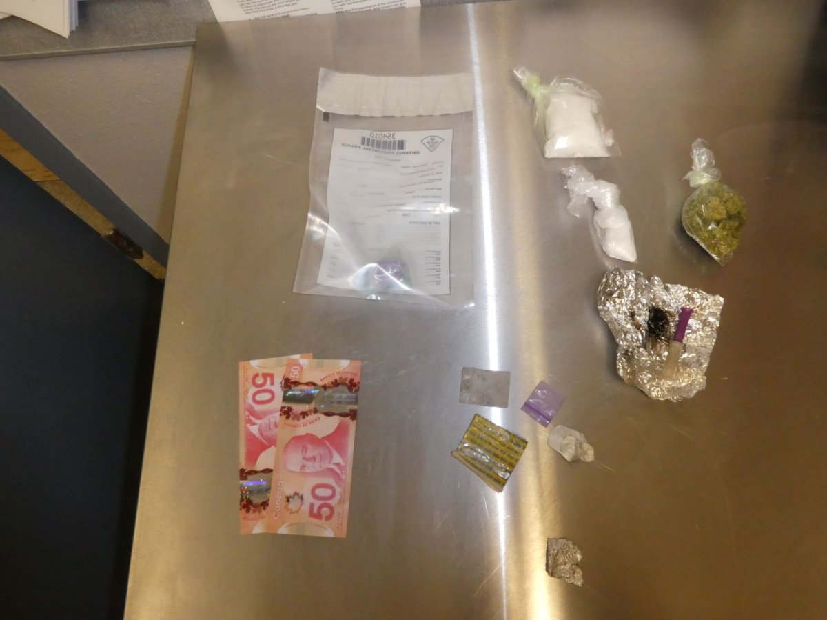 OPP seized drugs following a vehicle stop near Colborne, Ont., on May 21.