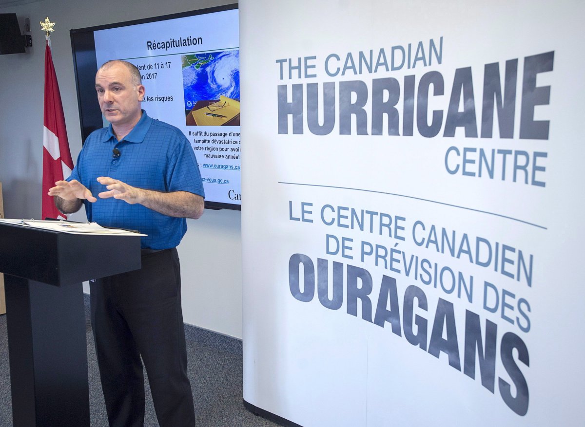 Meteorologist Bob Robichaud appears at the Canadian Hurricane Centre in Dartmouth, N.S., in a May 25, 2017, file photo.
