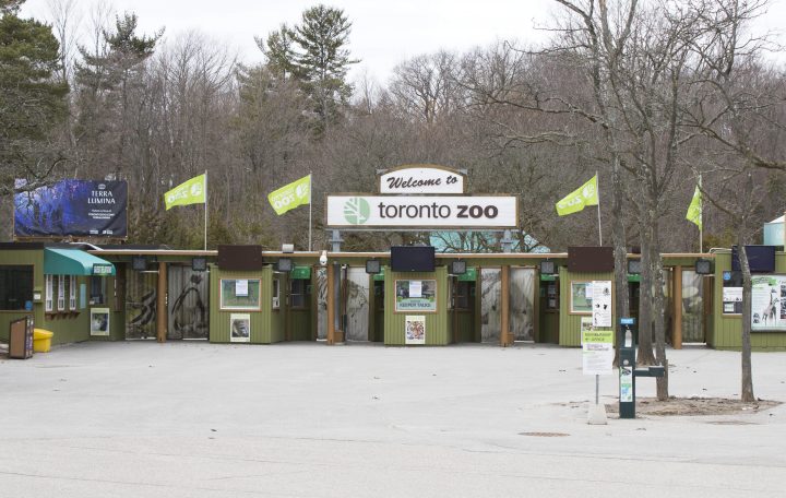 The Toronto Zoo is closed in Toronto, Canada, March 14, 2020. 