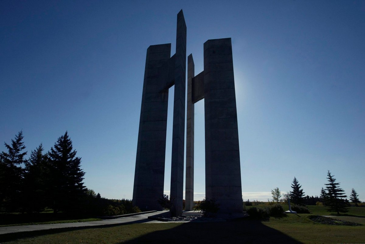 The Peace towers at the International Peace Garden. On Monday the Manitoba government pledged an additional 40 per cent in grant funding for the gardens to help mark their 90th anniversary.