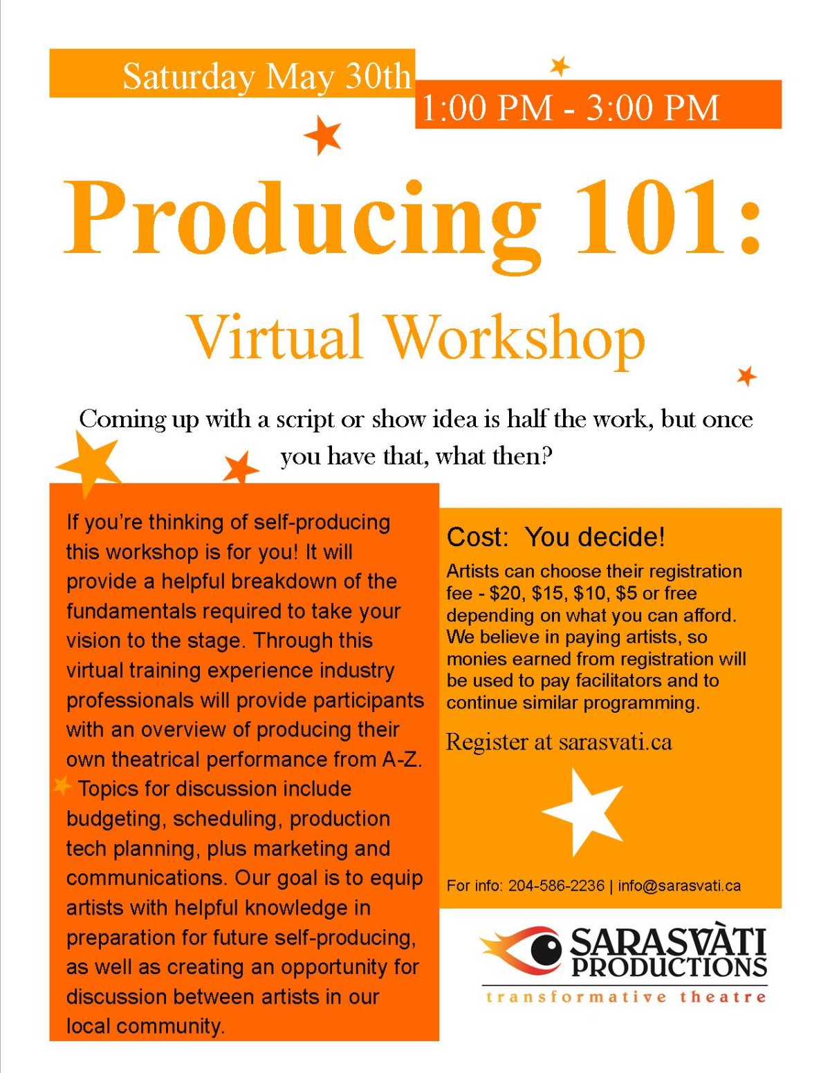 Producing 101: Virtual Workshop - image