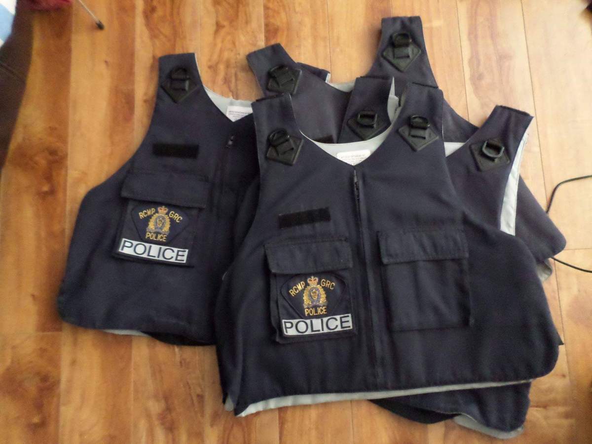 Collector Roy William says he often sees current police uniforms being sold online, including vests, jackets and pants.