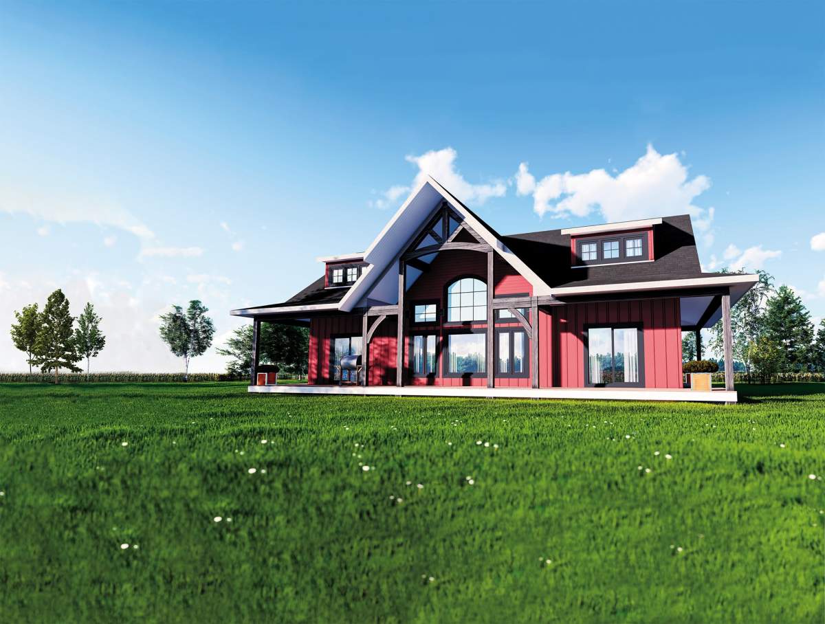 A view outside the home in Prince Edward County.