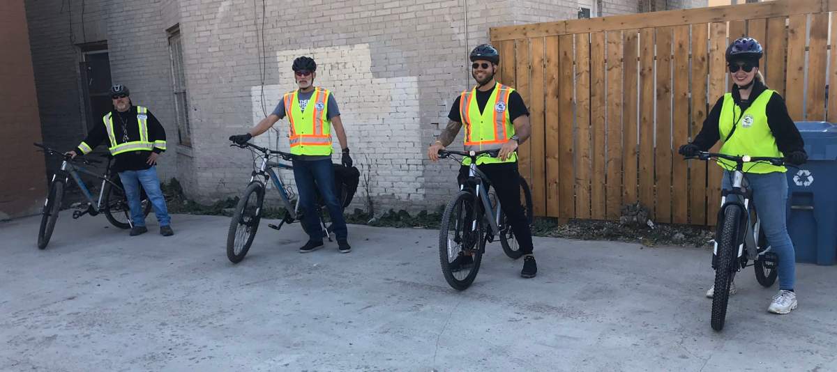 The Bear Clan volunteers will be doing patrols on bikes through COVID-19.