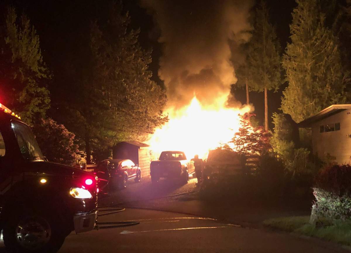 A fatal fire is being investigated in Britannia Beach.