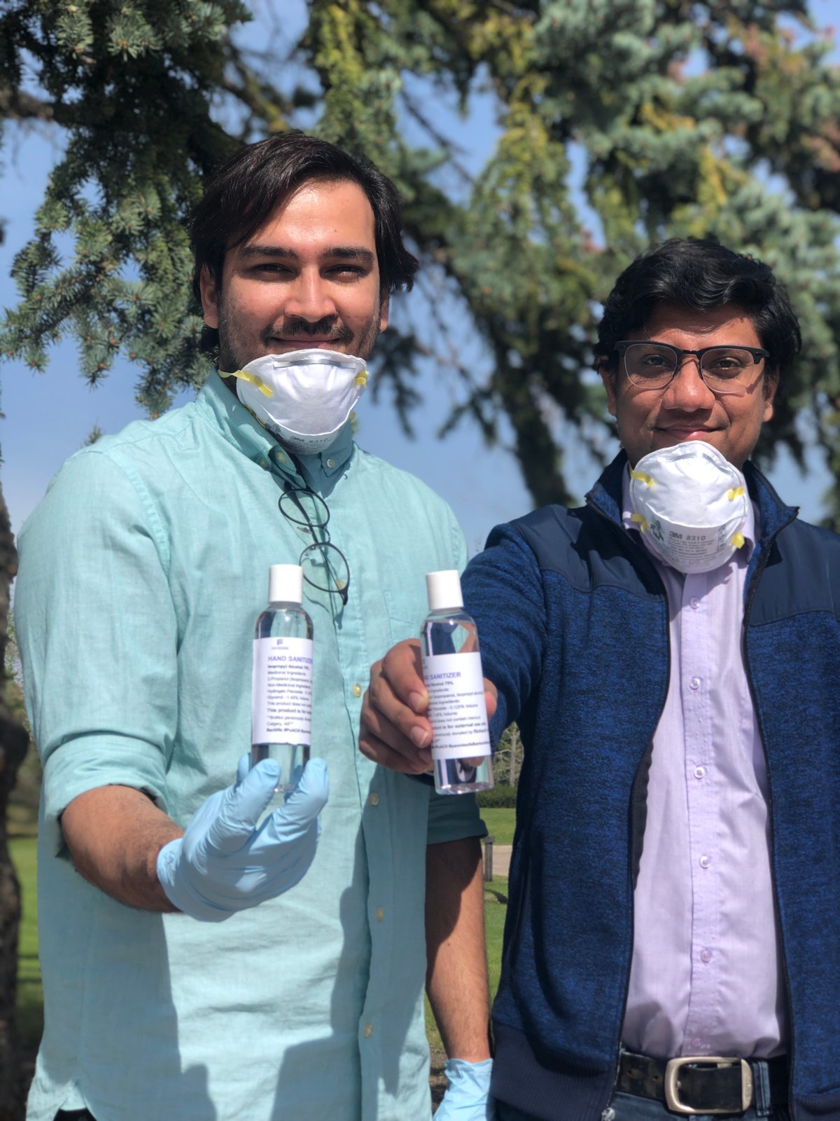 Calgary engineers helping vulnerable groups get their hands on sanitizer - image