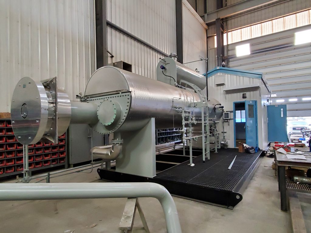 A carbon dioxide capture unit is moving from Edmonton to Calgary on Tuesday, May 19, 2020.