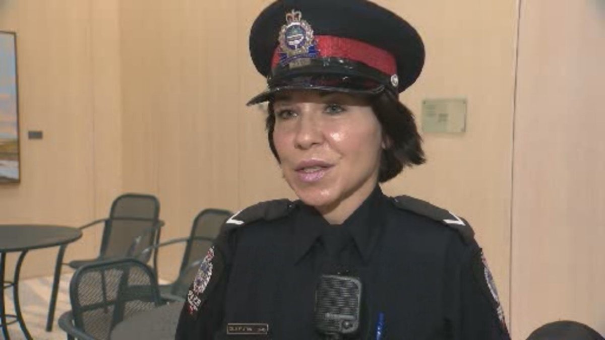 Const. Celia Frattin, pictured in January 2015, was charged on Wednesday, May 27, 2020 with four counts of theft under $5,000 and three counts of fraud.