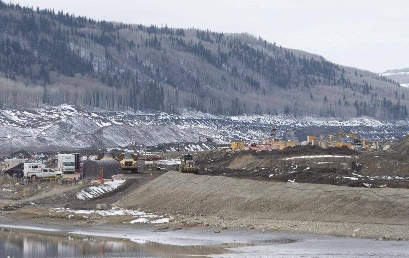 The Site C Dam location is seen along the Peace River in Fort St. John, B.C., on April 18, 2017. A United Nations committee on eliminating discrimination is warning Canada that continued construction of the Site C hydro dam in British Columbia may violate international agreements. In a letter to Canada's UN ambassador to the UN, the body's anti-discrimination committee says continuation of work on the dam goes against the of free and informed consent from local Indigenous people.