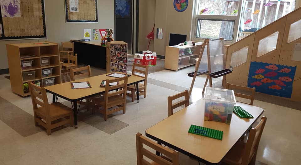 An empty room at a child care centre at the YMCA of Greater Saint John.