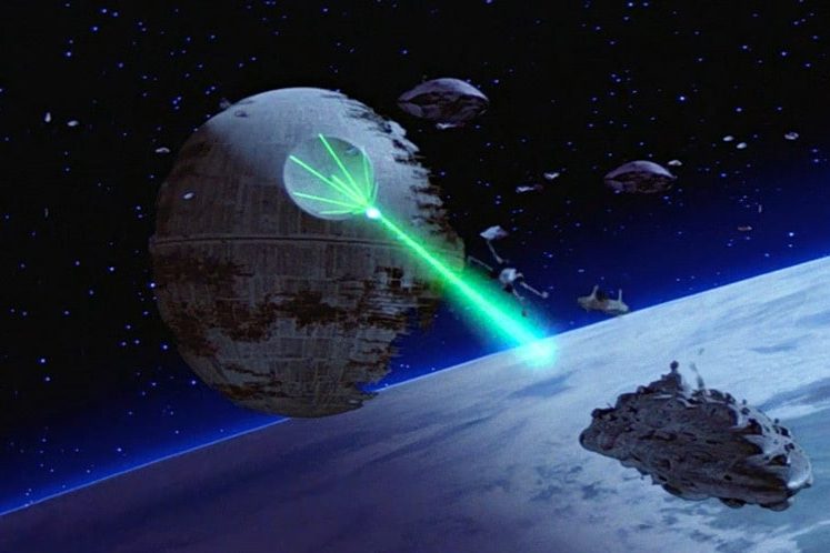 The second Death Star is shown in this image from 'Star Wars Episode VI: Return of the Jedi.'.