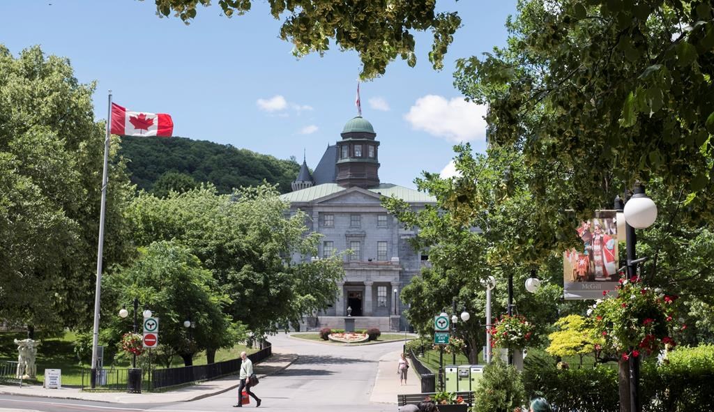 McGill University campus is seen Tuesday, June 21, 2016 in Montreal. Quebec says in-person classes in universities and CEGEPs if epidemiologic situation of the COVID-19 pandemic allows. Monday, May 31, 2021.