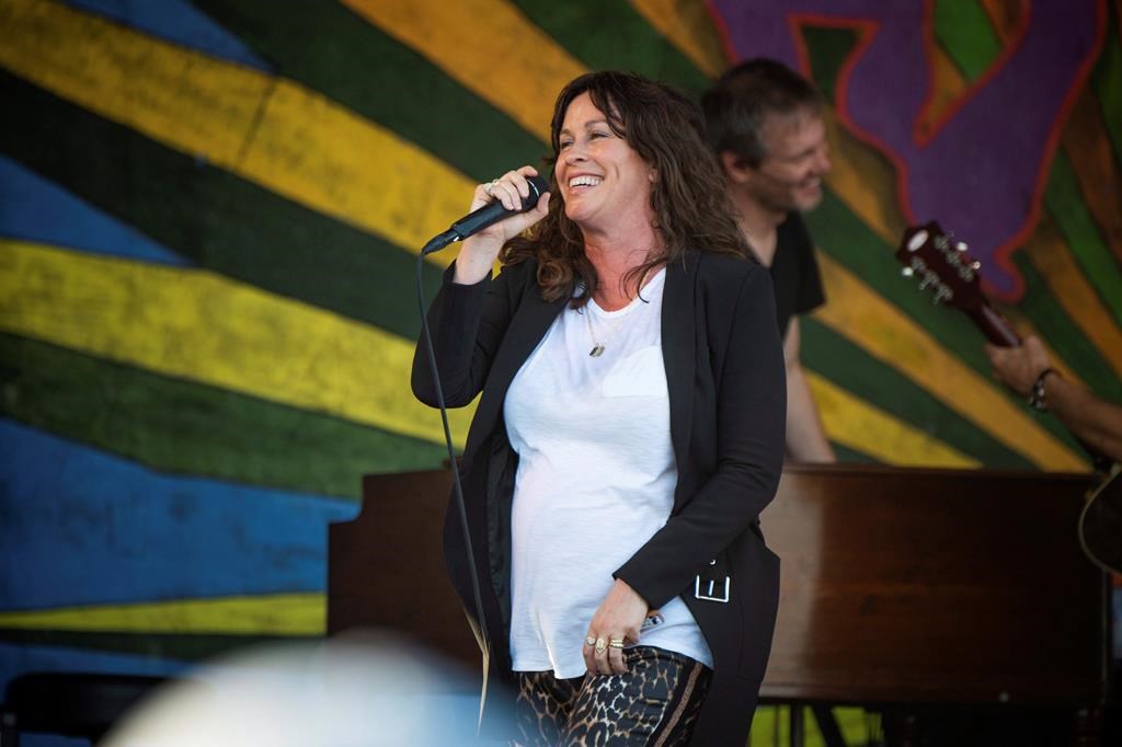 Alanis Morissette performs at the New Orleans Jazz and Heritage Festival on Thursday, April 25, 2019, in New Orleans.