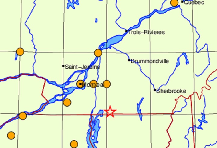 A 3.7 magnitude earthquake was recorded in the Montérégie Wednesday morning, May 6, 2020.