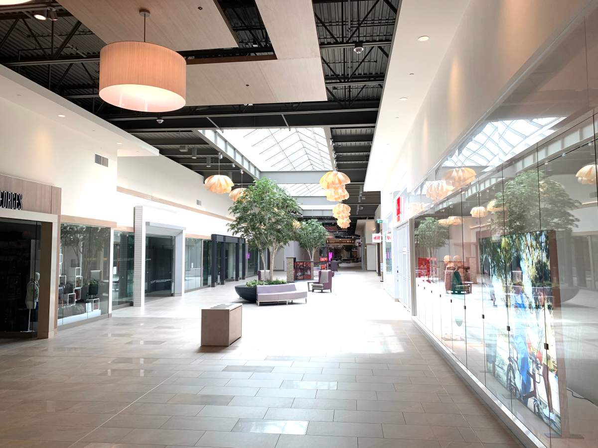 The Premium Outlet Collection Edmonton International Airport mall Thursday, May 14, 2020 on Day 1 of the province’s relaunch.