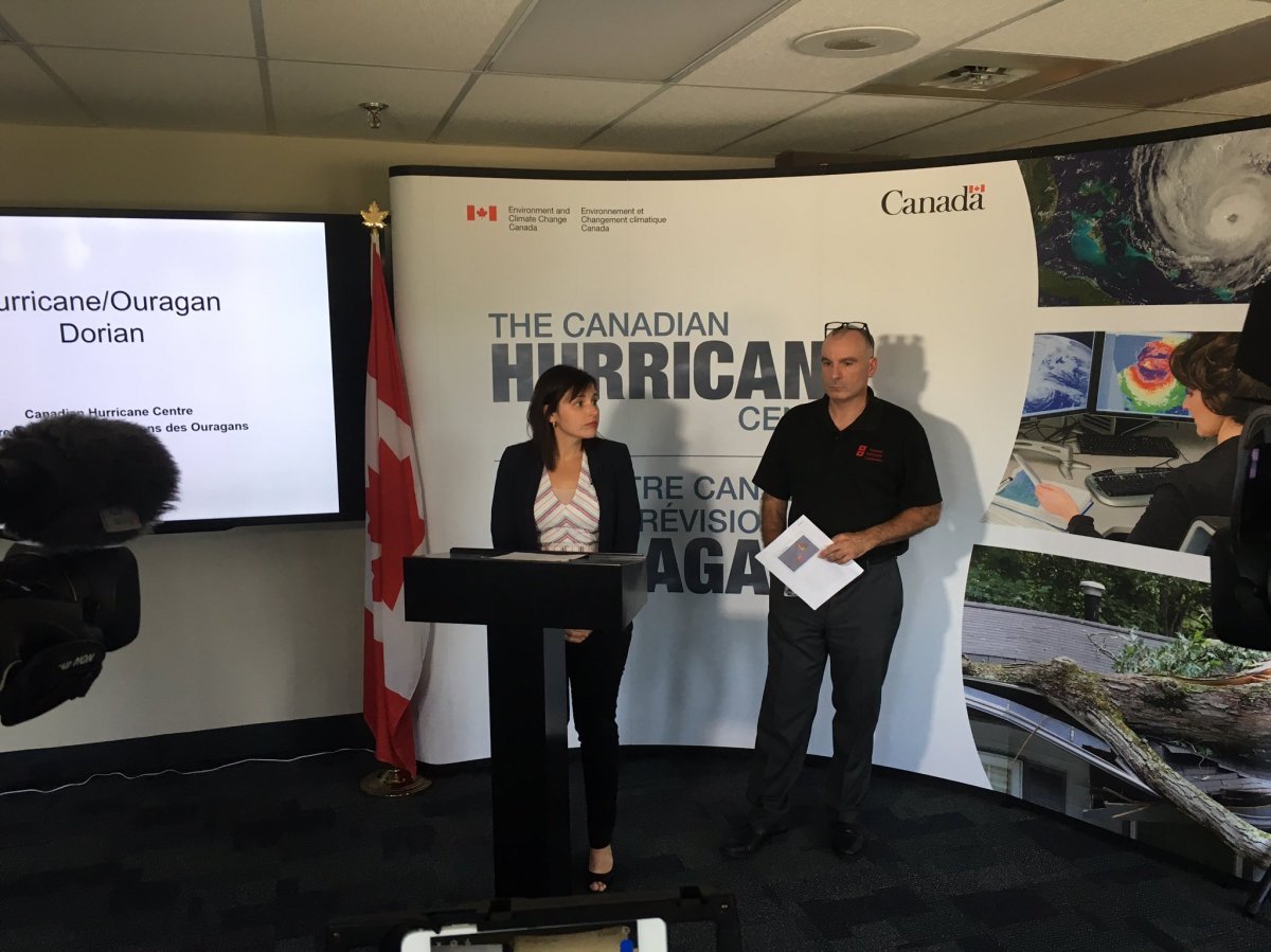 Meteorologist Bob Robichaud at Environment Canada Hurricane Centre in 2019.