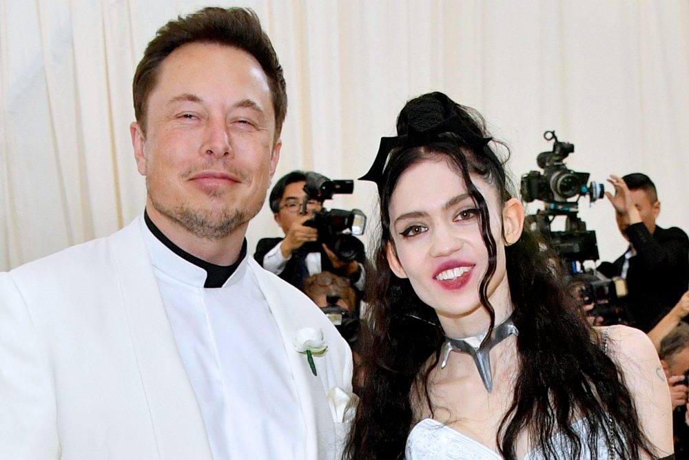 Elon Musk and Grimes attend the Heavenly Bodies: Fashion & The Catholic Imagination Costume Institute Gala at The Metropolitan Museum of Art on May 7, 2018 in New York City.